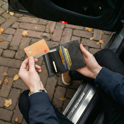 Slimmad plånbok med RFID-skydd & myntficka